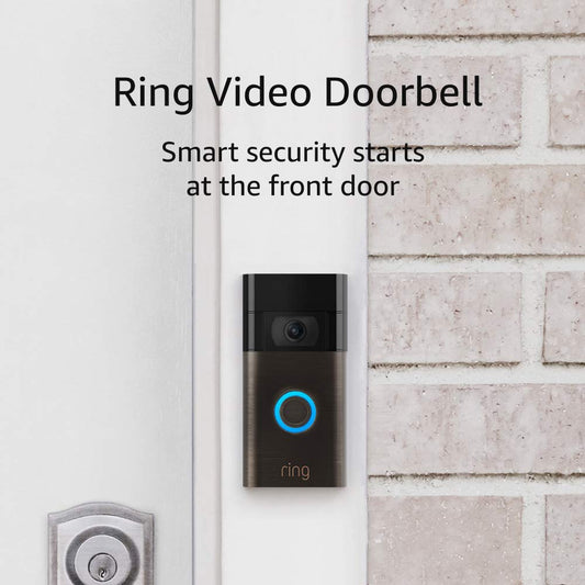 Video Doorbell – 1080P HD Video, Improved Motion Detection, Easy Installation – Venetian Bronze