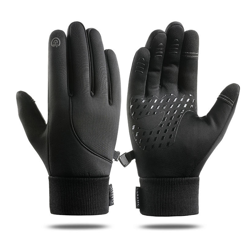 Warm And Waterproof Sports & Velvet Mountaineering Ski Gloves