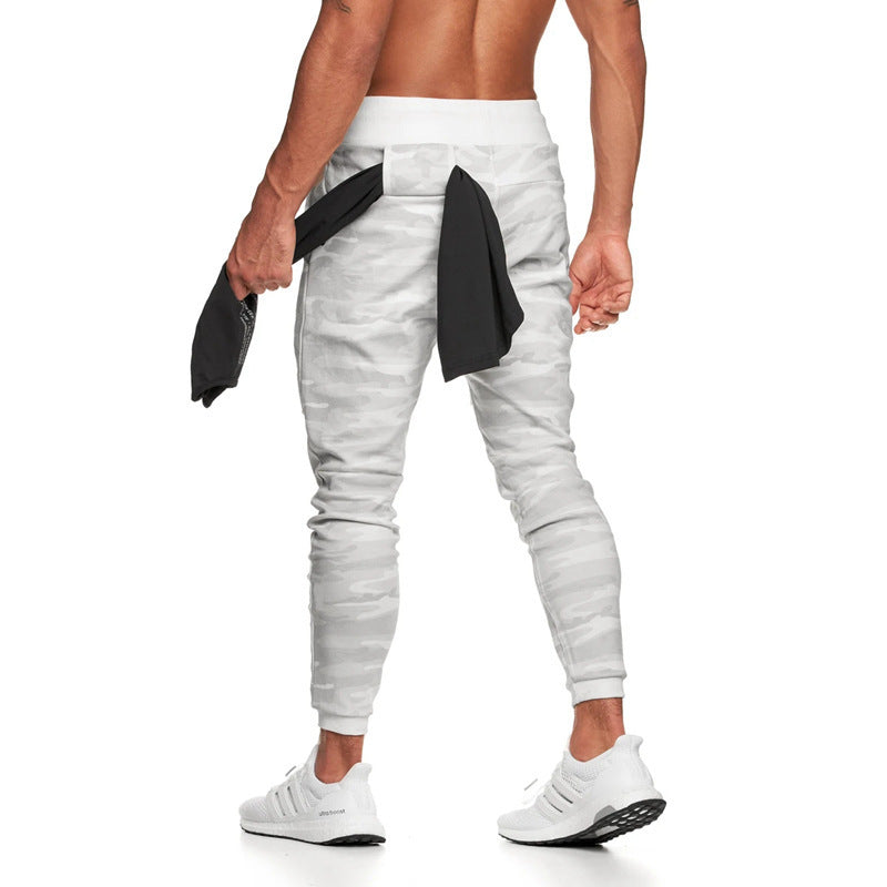 Mens solid color fitness trousers