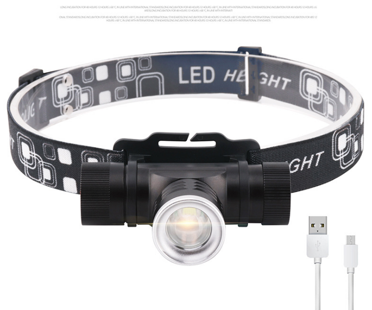 USB zoom new headlights T6 glare charging headlights LED outdoor fishing lights