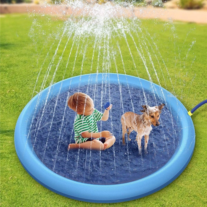 Kid Pet Simulation Sea Level Outdoor Inflatable Splash Mat Water Spray Game Pad Kids Educational Toys For Children Gift