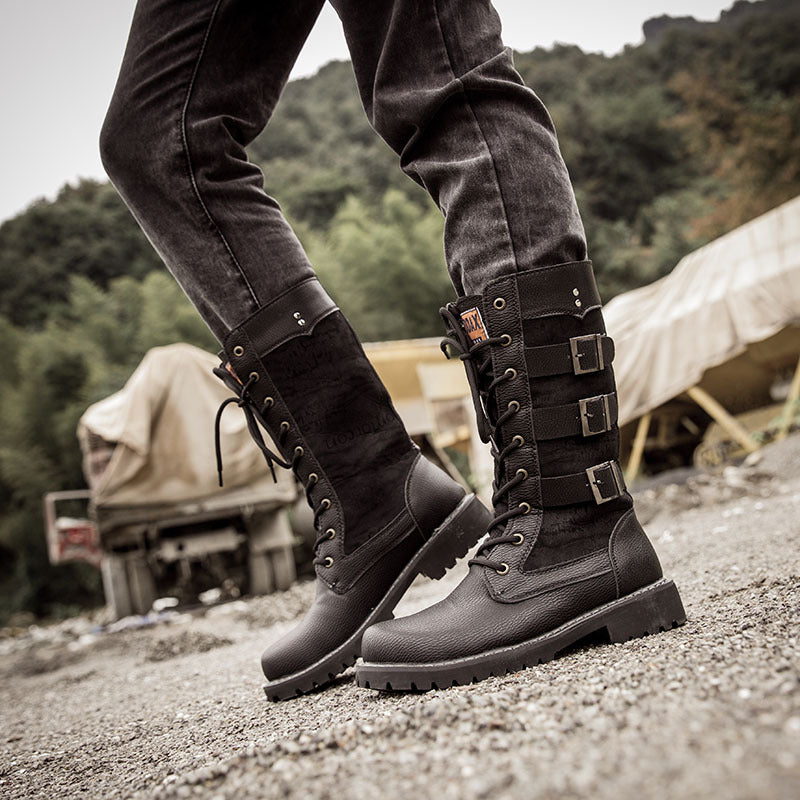 Men's high boots outdoor military boots