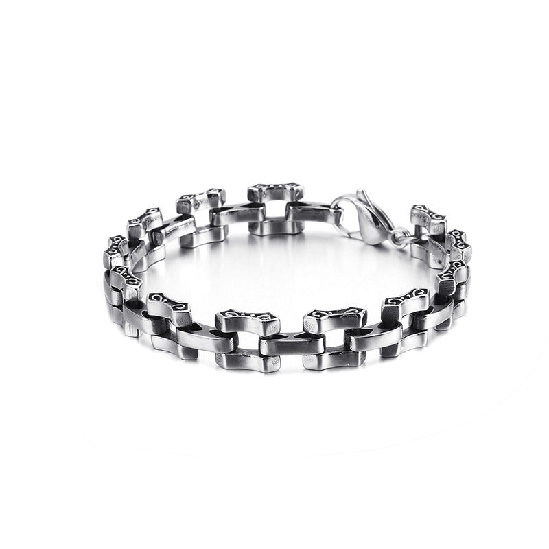 Retro Punk Titanium Steel Men's Bracelet