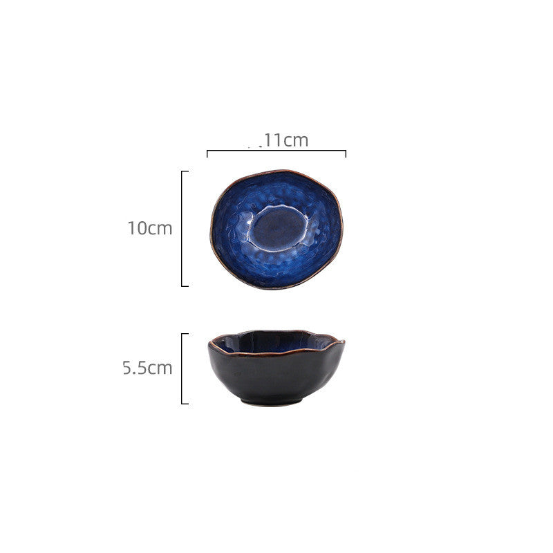 European style ceramic deep bowl irregular bowl