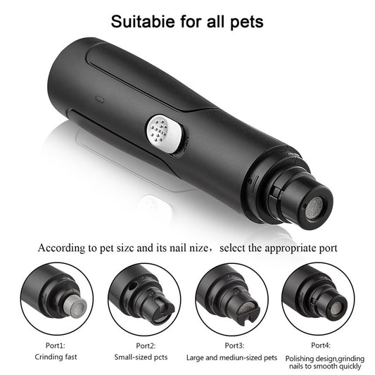 Rechargeable USB Pet Automatic Dog Nail Grinder Animal Clipper