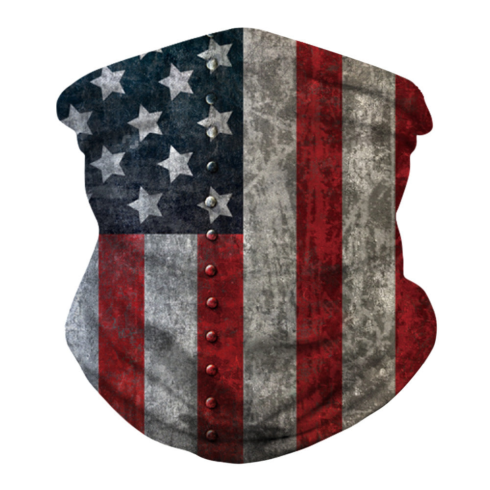 American flag digital printing multifunctional mask