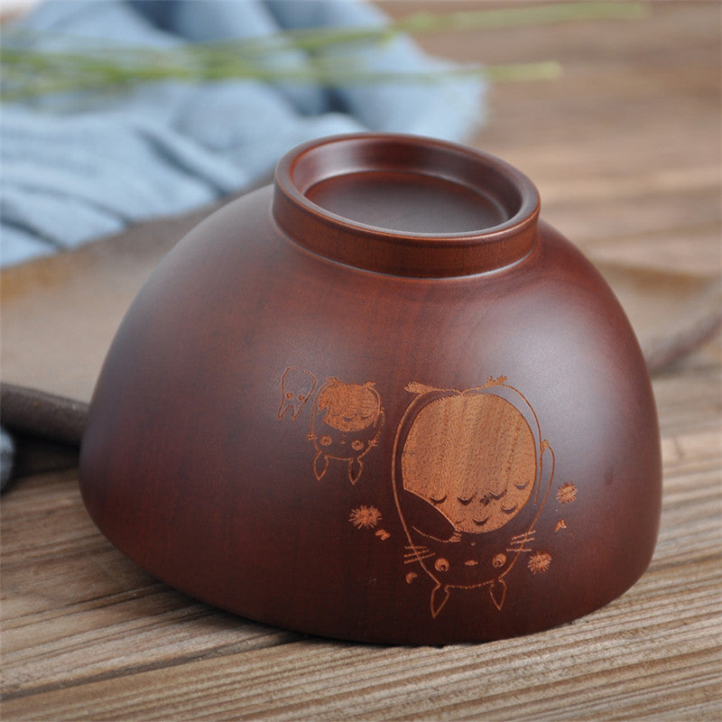 Totoro wooden bowl