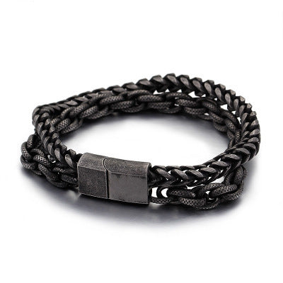 Men's titanium steel bracelet