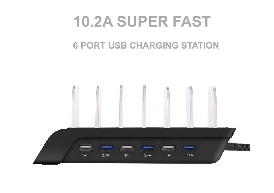 Six-port USB Mobile Phone Charging Stand