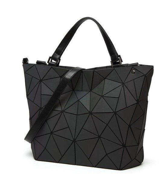 Geometric Luminous Purse And Handbag