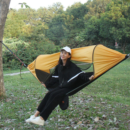 Anti-mosquito outdoor sunscreen camping hammock