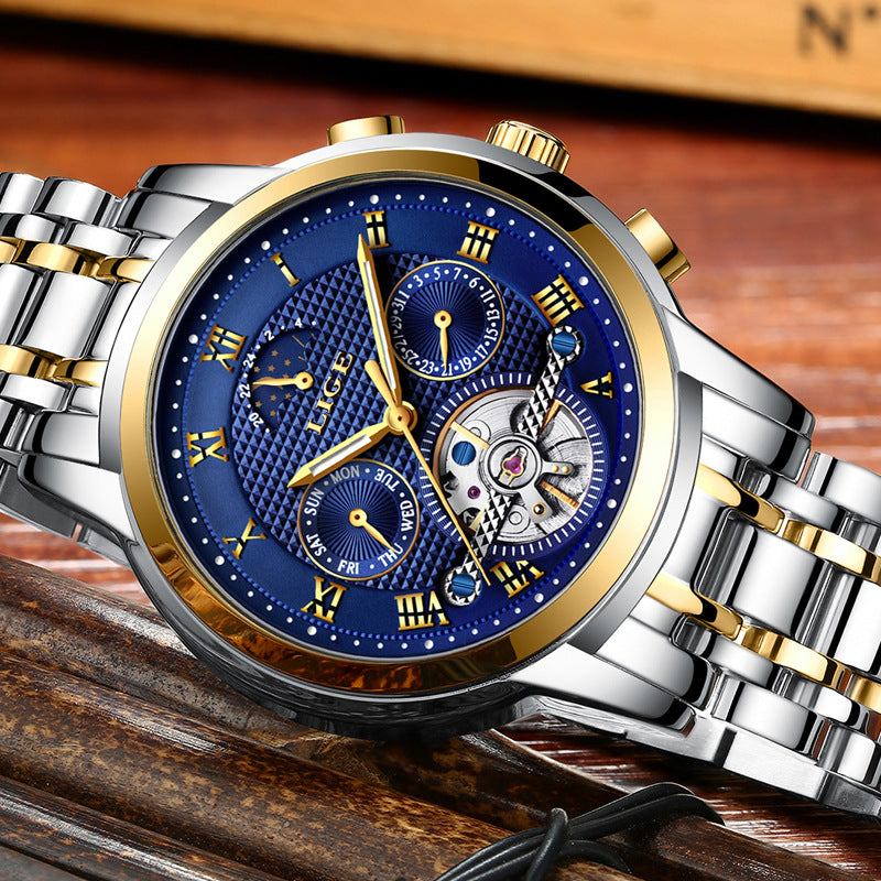 Tourbillon multifunctional mechanical watch