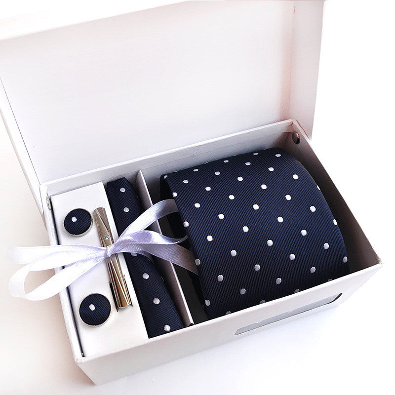 Gift box 6 piece suit group tie