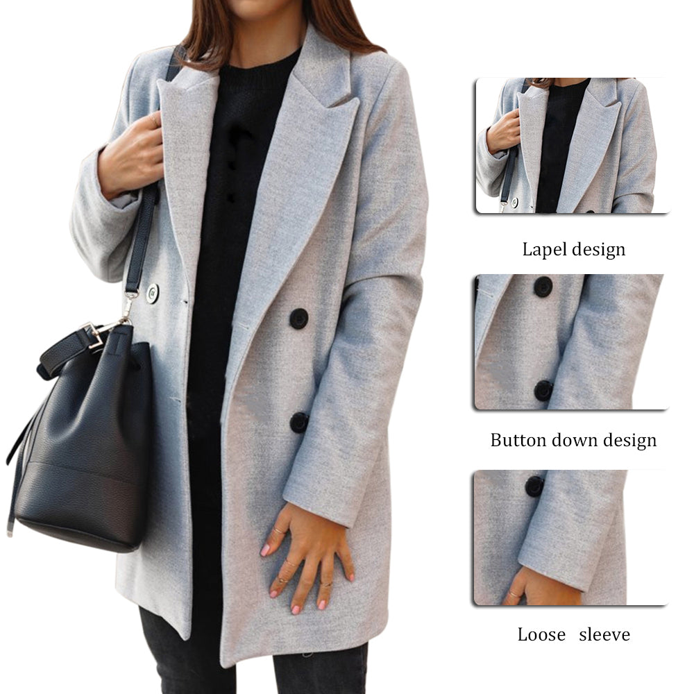 Ladies Winter Long Woolen Coats