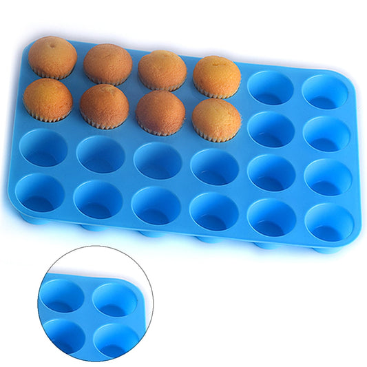 24 holes with Round Silicone Cake Mold