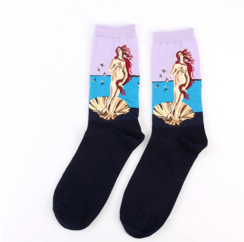 art pattern socks