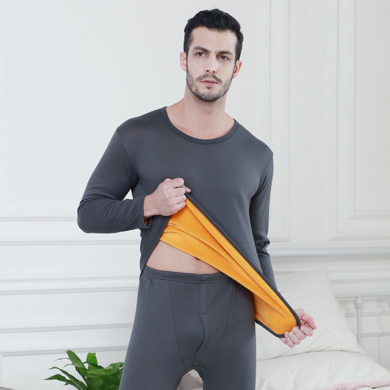 Plush thermal underwear set