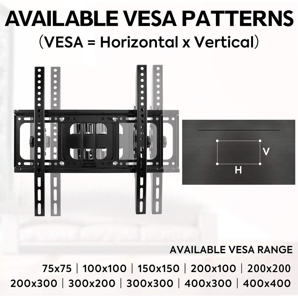 TV Mount Full Motion For 26-55 Inch LED LCD Flat Screen TV Perfect Center Design