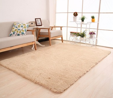Living Room Rug Area Solid Carpet Fluffy Soft Home Decor White Plush Carpet Bedroom Carpet Kitchen Floor Mats White Rug Tapete