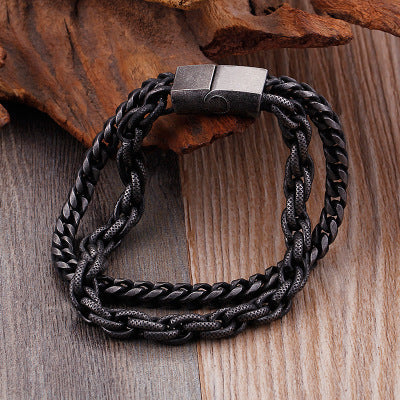 Men's titanium steel bracelet