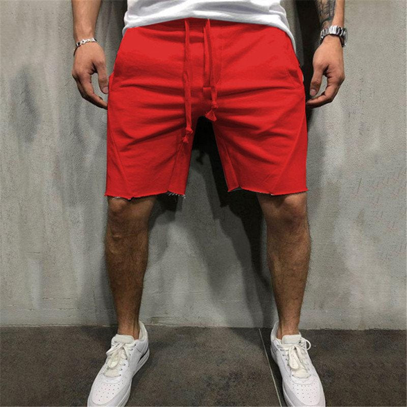 Summer men's gym sports sport grey shorts for men