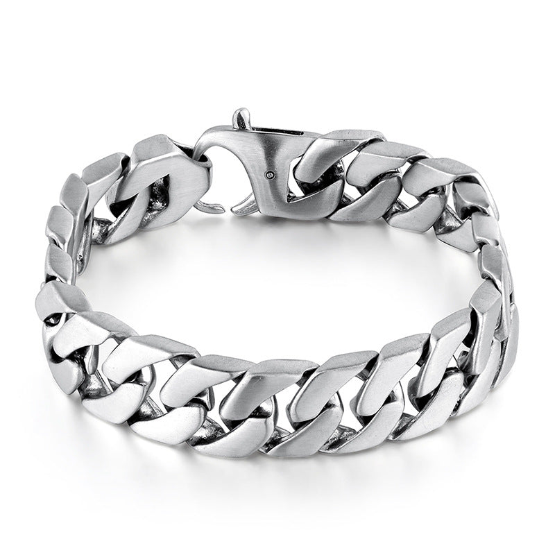 European And American Tide Titanium Steel Casting Bracelet