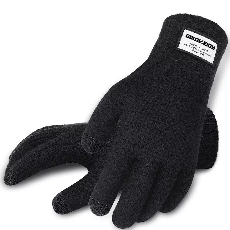 Touch Screen Gloves Men's Autumn And Winter Knitted Wool