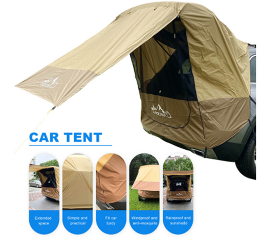 Car Trunk Tent Sunshade Rainproof Tour Barbecue Outdoor Self-driving Tour Barbecue Camping Car Tail Extension Tent