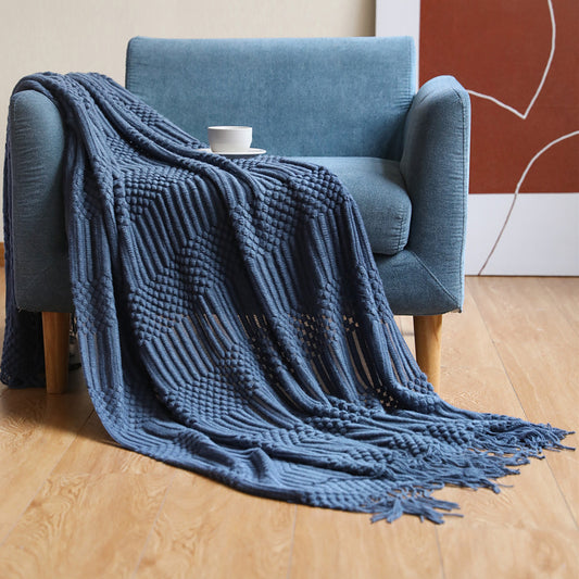 Sofa Blanket Hotel Bed Towel Bed Flag Tassel Shawl Blanket Bed End Cloth Blanket