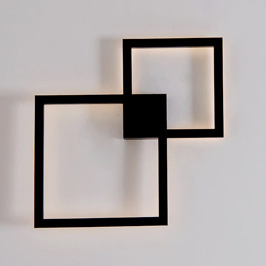 Modern Creative Geometric Square Aisle Wall Decoration Lamps