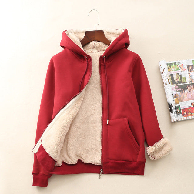 Plus Size Womens Cashmere Winter Warm Coats Thick Parka War