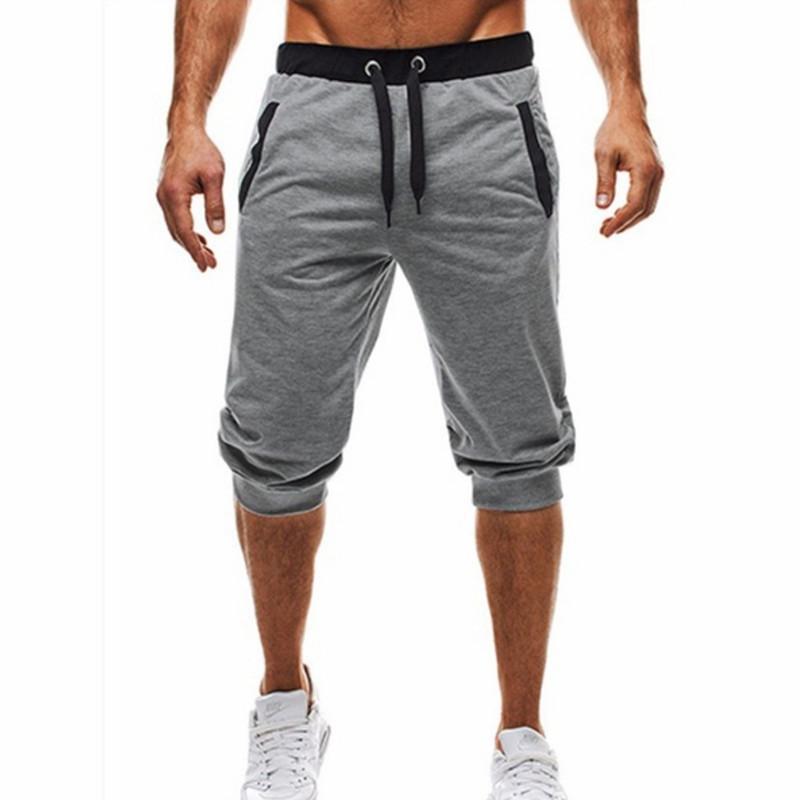 Drawstring Loose-Cuffed Five-Quarter Pants