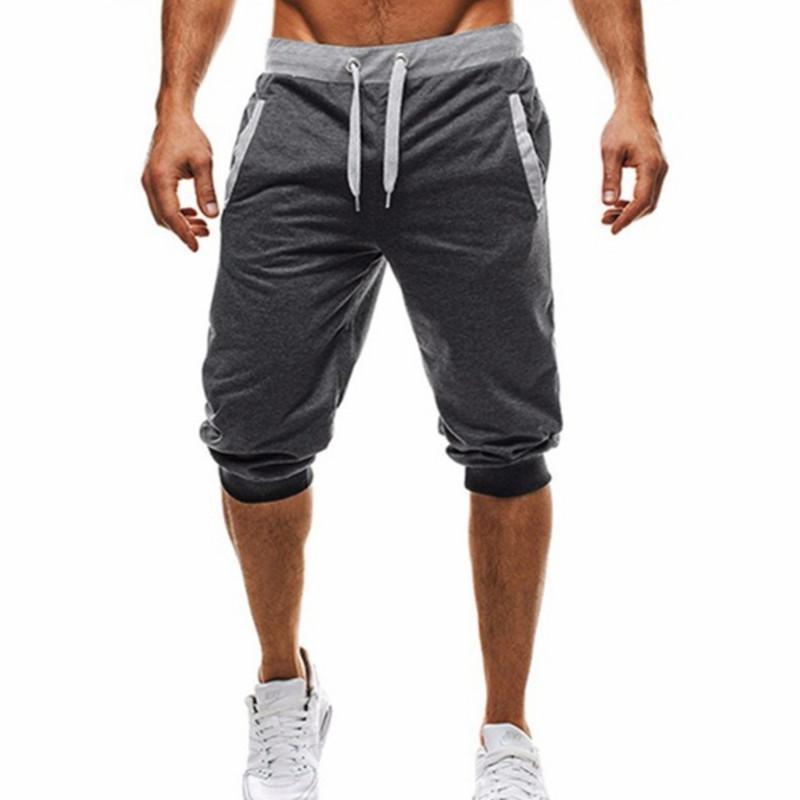 Drawstring Loose-Cuffed Five-Quarter Pants