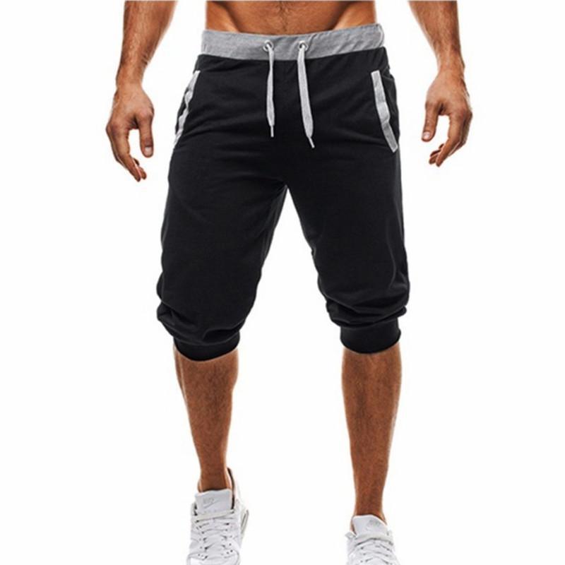 Drawstring Loose-Cuffed Five-Quarter Pants