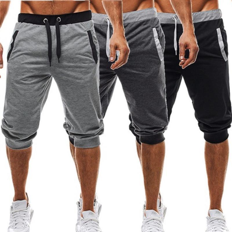 Drawstring Loose-Cuffed Five-Quarter Pants