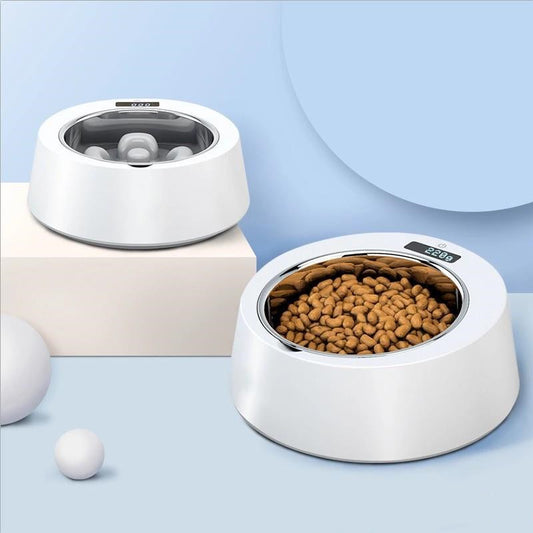 Pet Weighing And Anti-overturning Dog Food Bowl