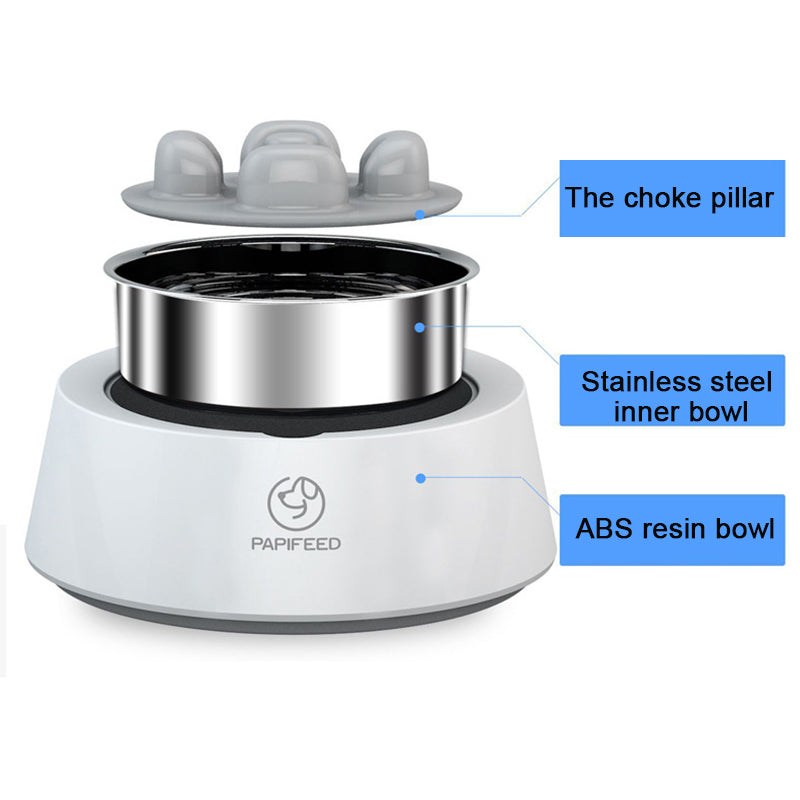 Pet Weighing And Anti-overturning Dog Food Bowl