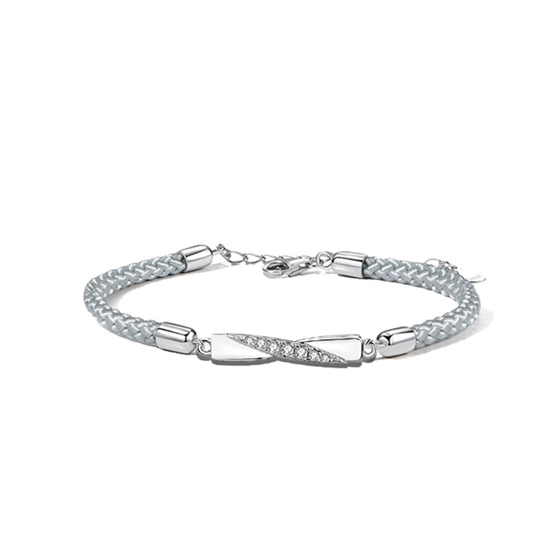 Mobius Sterling Silver Couple Bracelet Bracelet