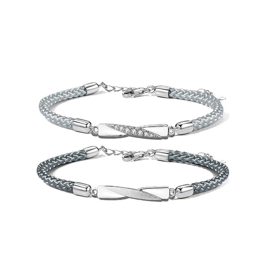 Mobius Sterling Silver Couple Bracelet Bracelet