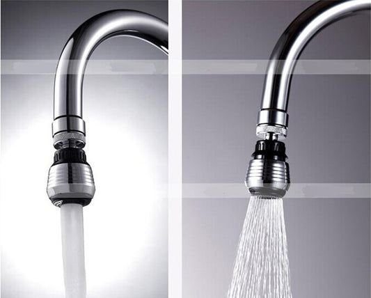 Plastic Imitation Metal Water-saving Faucet Faucet Bubbler Kitchen Universal Faucet 360-degree Splash-proof Faucet