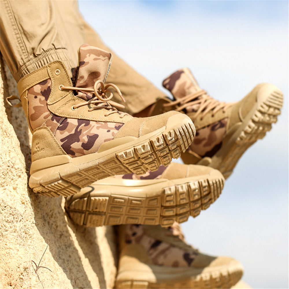 Outdoor Military Boots Mens Tactical Boots Womens High-Top