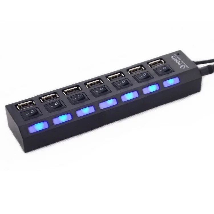 7-Port Usb2.0 With Independent Switch Hub 7-Bit Expansion Splitter 7-Hole Usb Hub Usb Hub 7-Port