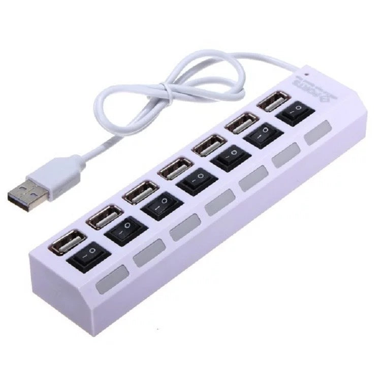 7-Port Usb2.0 With Independent Switch Hub 7-Bit Expansion Splitter 7-Hole Usb Hub Usb Hub 7-Port