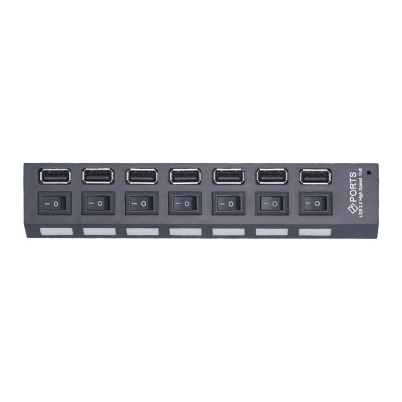 7-Port Usb2.0 With Independent Switch Hub 7-Bit Expansion Splitter 7-Hole Usb Hub Usb Hub 7-Port