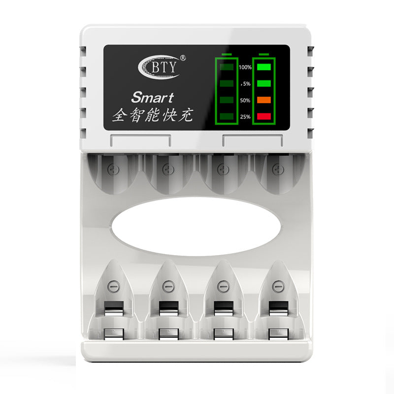 BTY-704A3 New Four-Slot Battery Intelligent Fast Charger No. 5, No. 7 AAA,AA Battery Charger