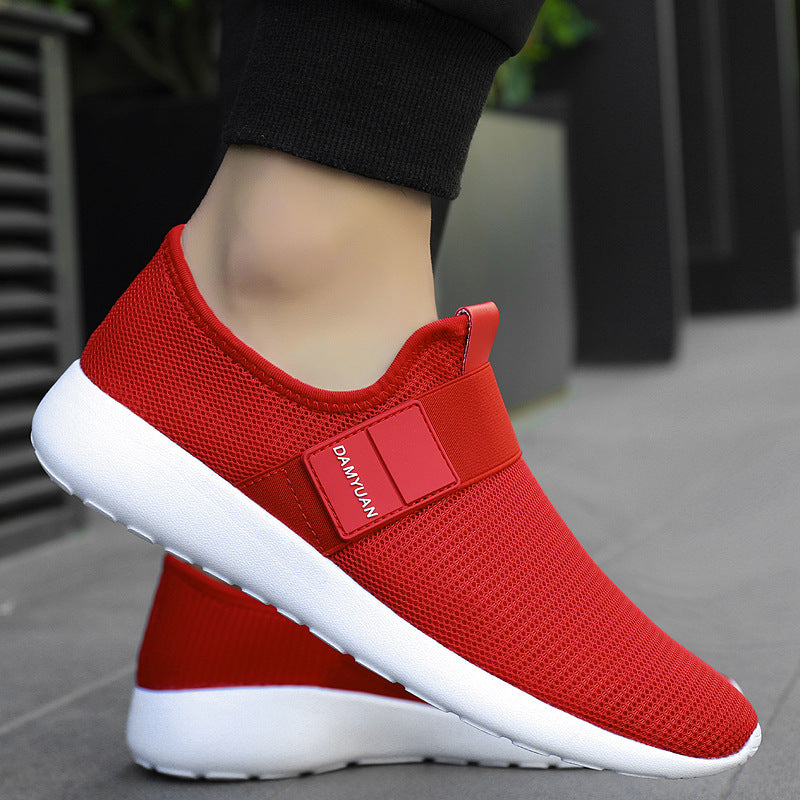Light Slipon Running Shoes 47 Breathable Casual Mens Sports Shoes 46 Fashion Large Size Outdoor Gym Jogging Mens Sneakers