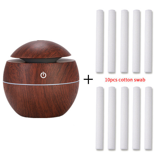 Aroma Diffuser Mini Humidifier Usb Home Silent Bedroom Hotel Commercial Small Wood Grain Essential Oil Humidifier