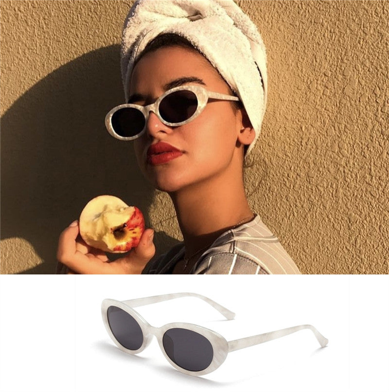 European And American Retro Oval Sunglasses Hong Kong Style