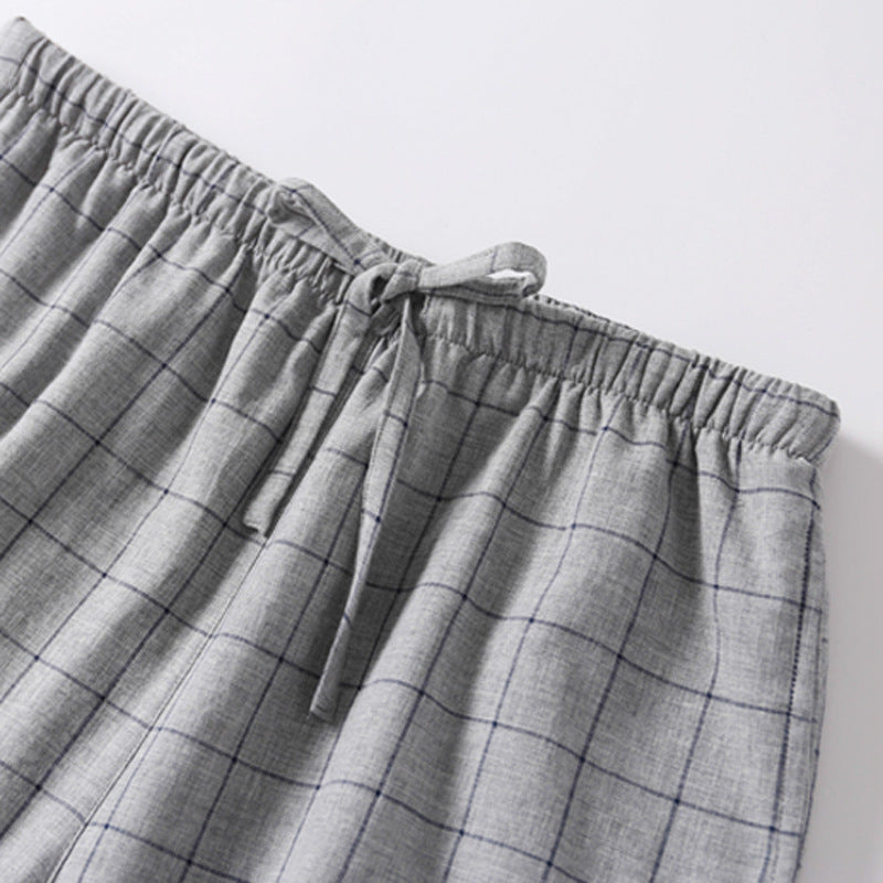 Men's Pajama Pants Plaid Beach Pants