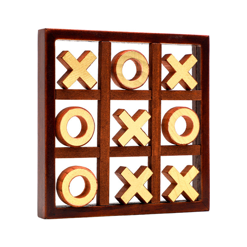 Wood Chess Board Game Toy Funny Parent-Child Interaction Game Board Intelligent Puzzle Game Educational Toy For Kids